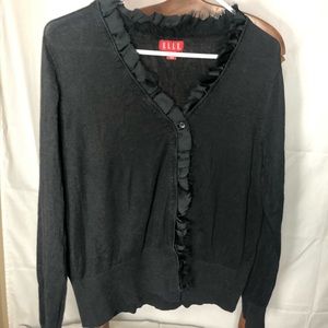 Black long sleeve Elle button up blouse XL
